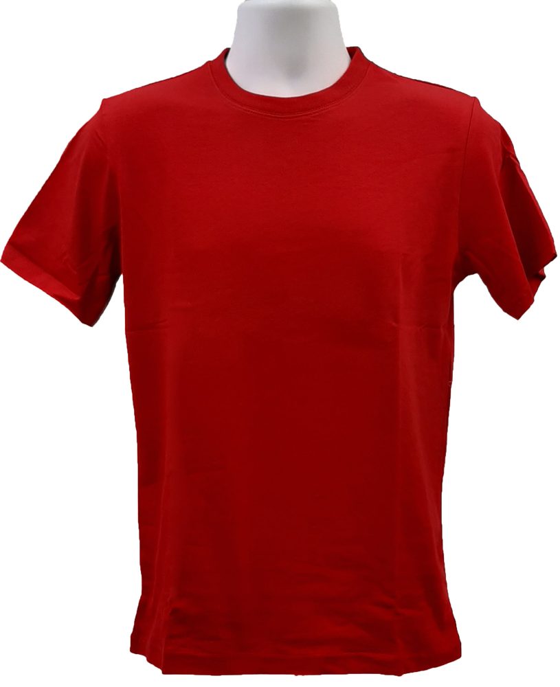 Red Rounded Shirt Round Neck Cotton T-Shirts – Miguel Moses