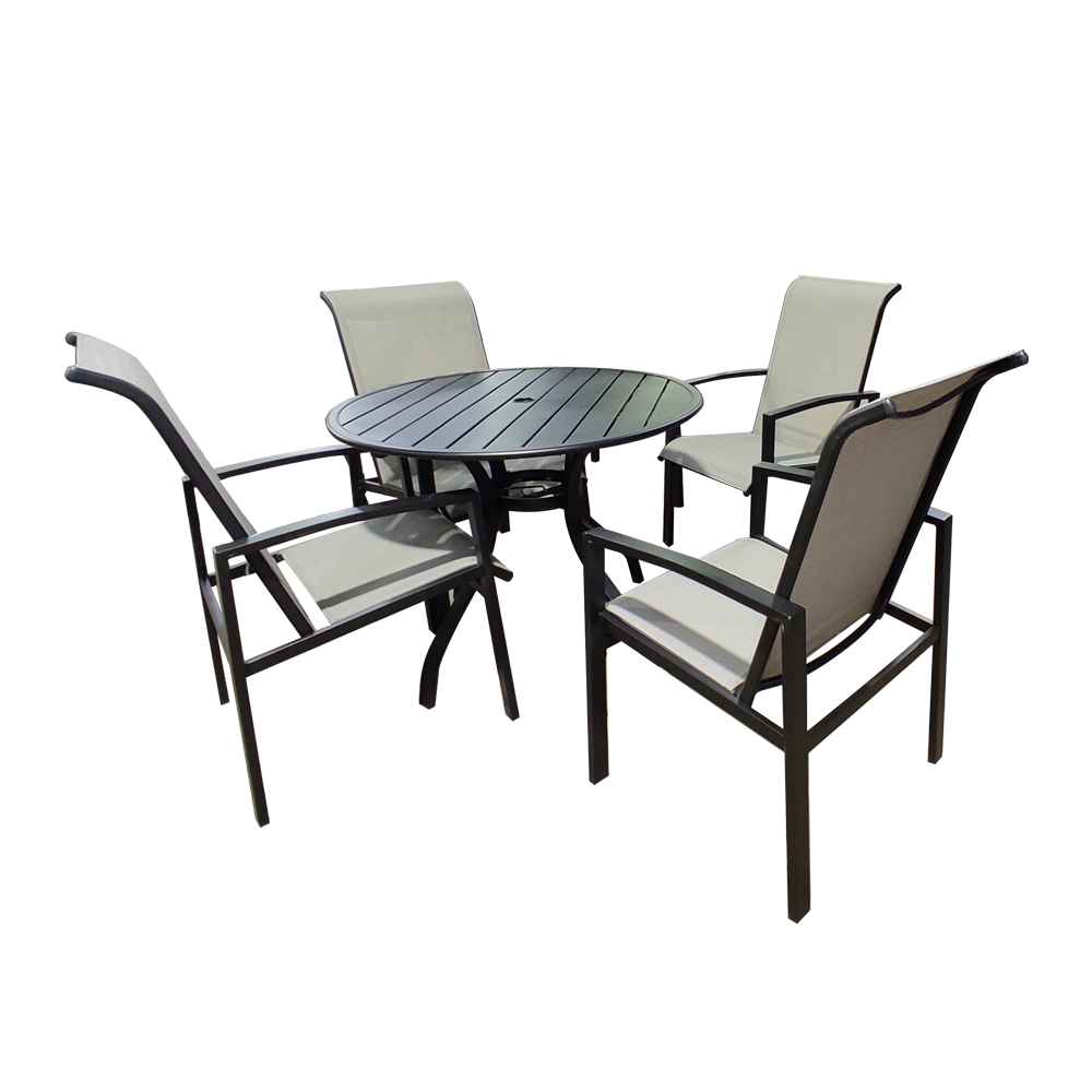 5PC Metal Patio Set Miguel Moses